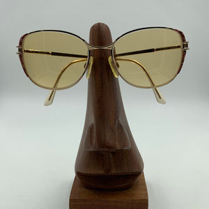 Vintage Safilo Elasta Metal Gold Oval Sunglasses